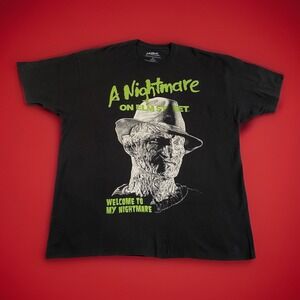 Nightmare on Elm Street Freddy Krueger Welcome To My Nightmare T Shirt Men XXL